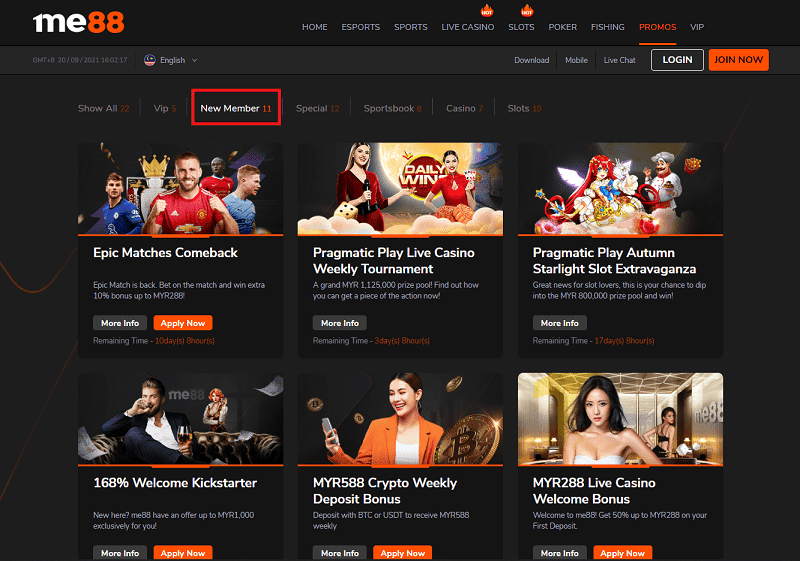 me88 PLAY - New Members Promotion